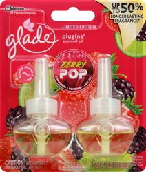 Glade PlugIns Berry Pop Scented Oil Refills 2 oz