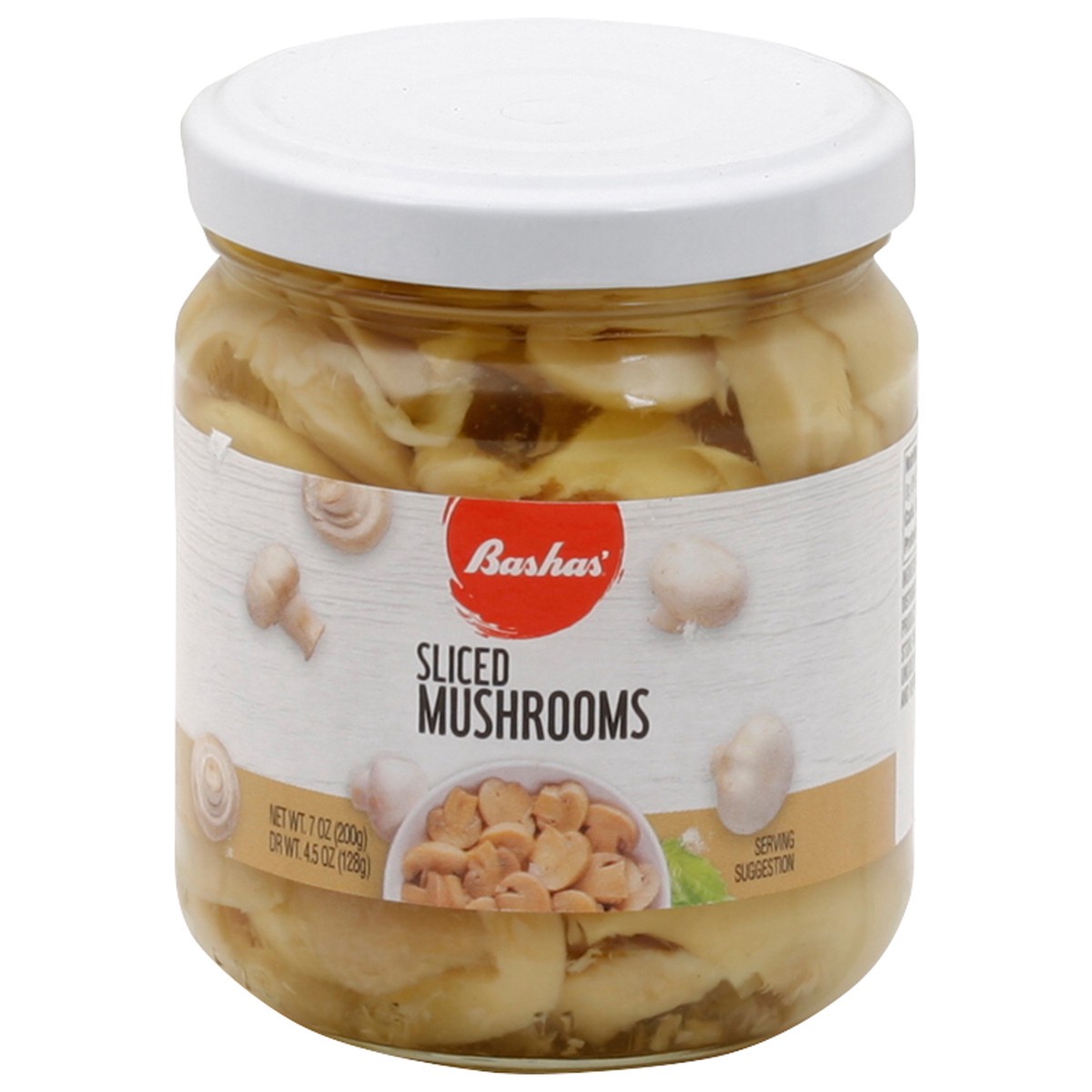 slide 13 of 13, Bashas Mushrooms Slcd Jar, 4.5 oz