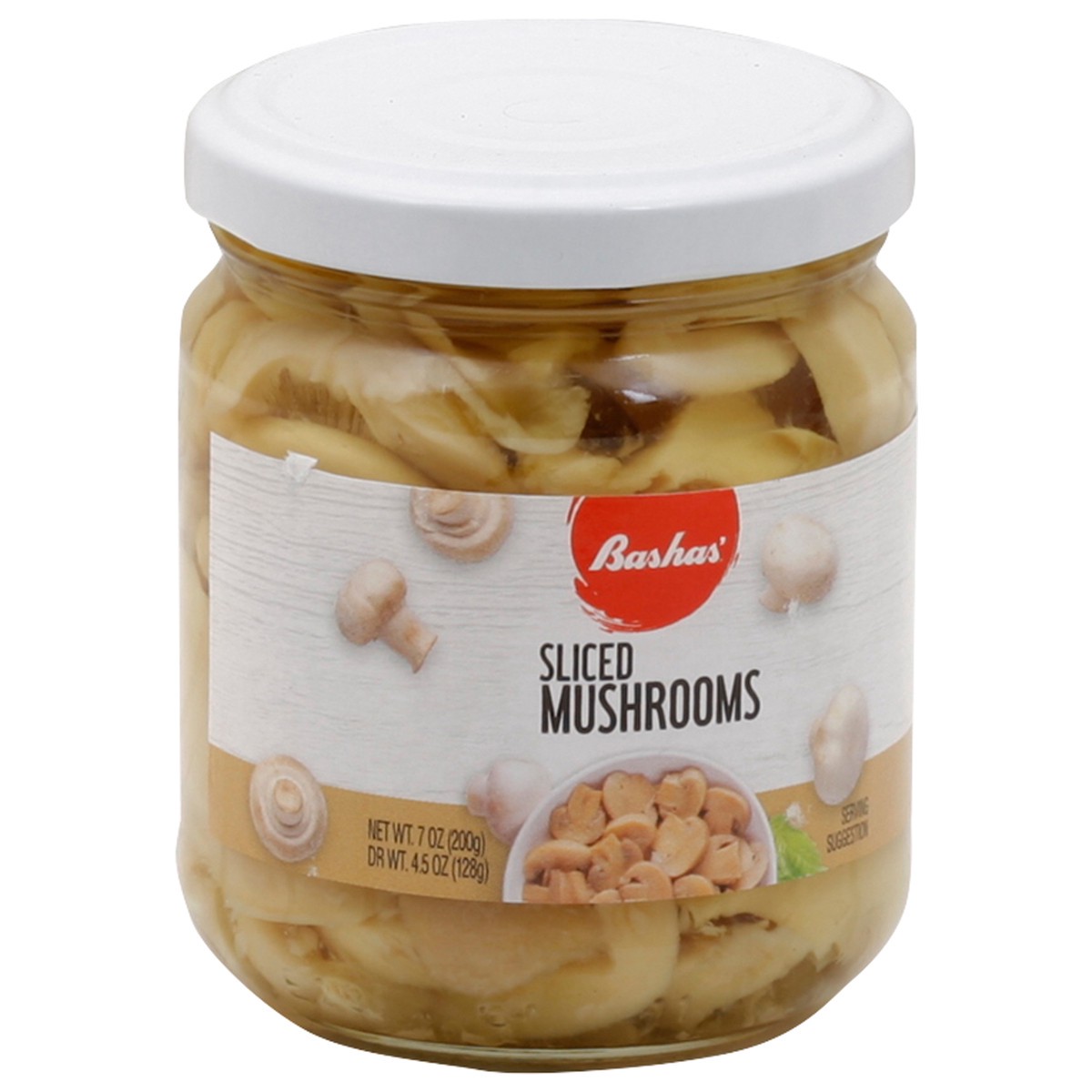 slide 10 of 13, Bashas Mushrooms Slcd Jar, 4.5 oz