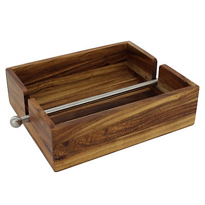 slide 1 of 1, Kitchen & Table Acacia Napkin Holder, 8 in