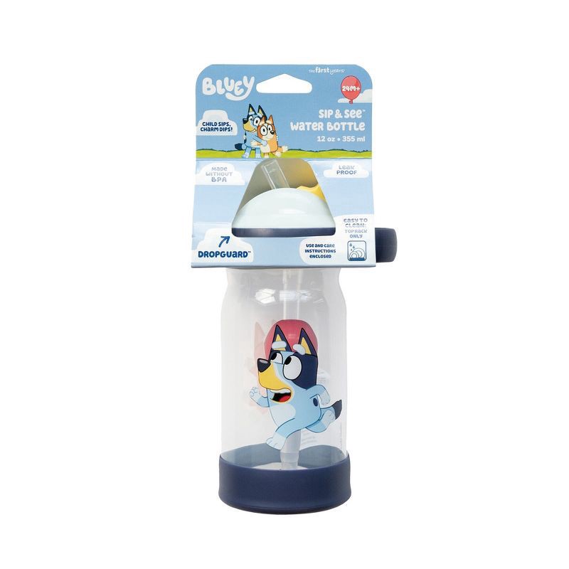slide 5 of 6, The First Years Sip & See Bluey 24 M+ 12 Fl Oz Water Bottle 1 Each, 1 ct