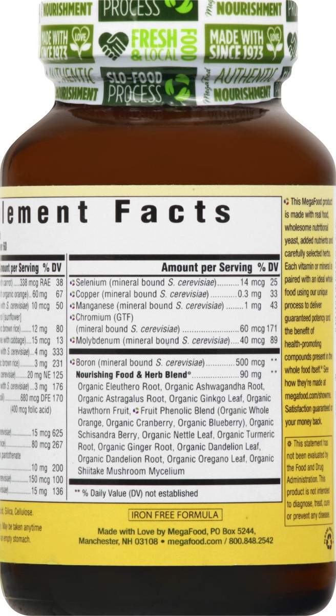 slide 10 of 12, MegaFood Men Over 40 One Daily Tablets Multivitamin & Mineral 60 ea, 60 ct