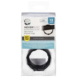 Zenna Home Never Rust Shower Rings One Size 12 ea