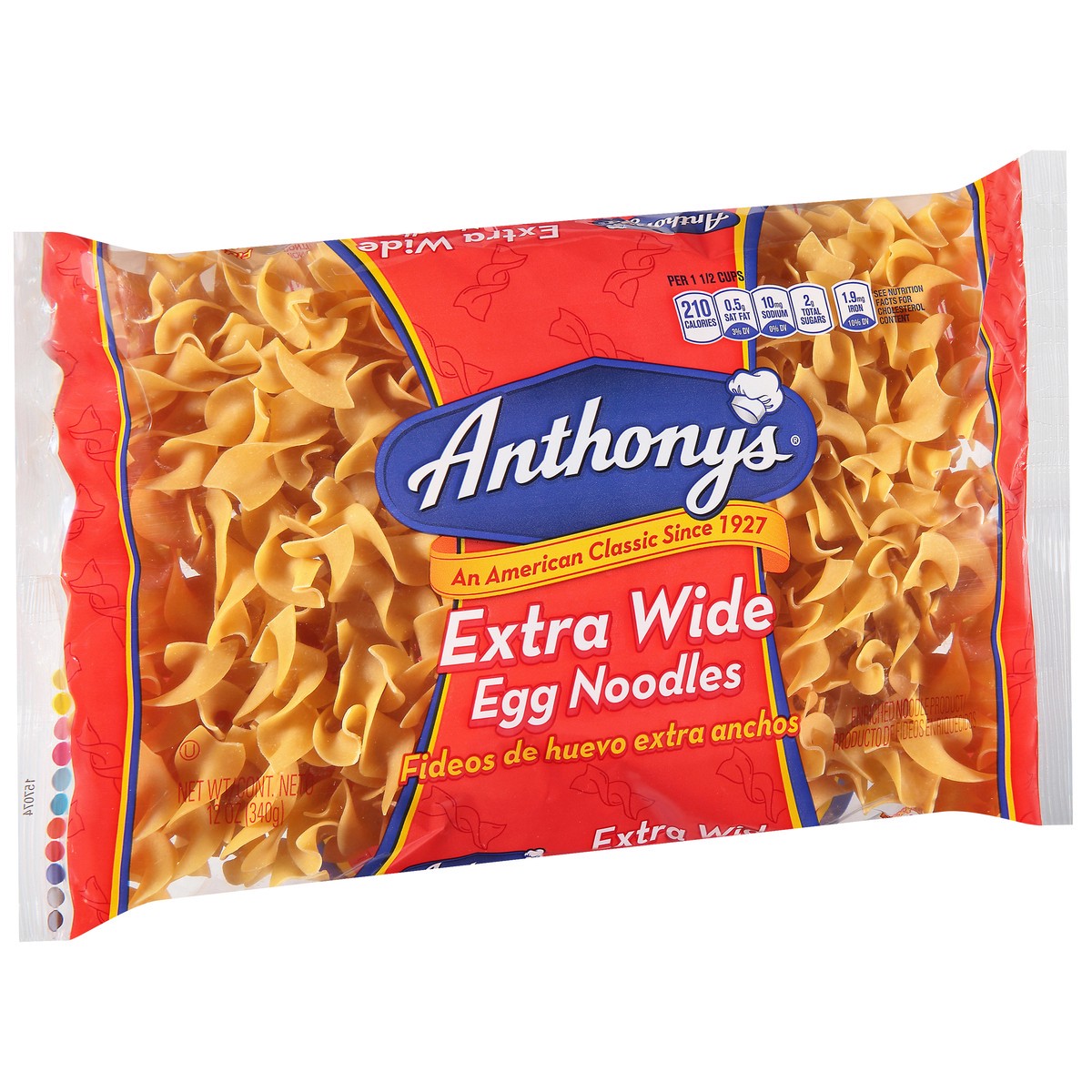 slide 4 of 9, Anthony's Extra Wide Egg Noodles 12 oz, 12 oz