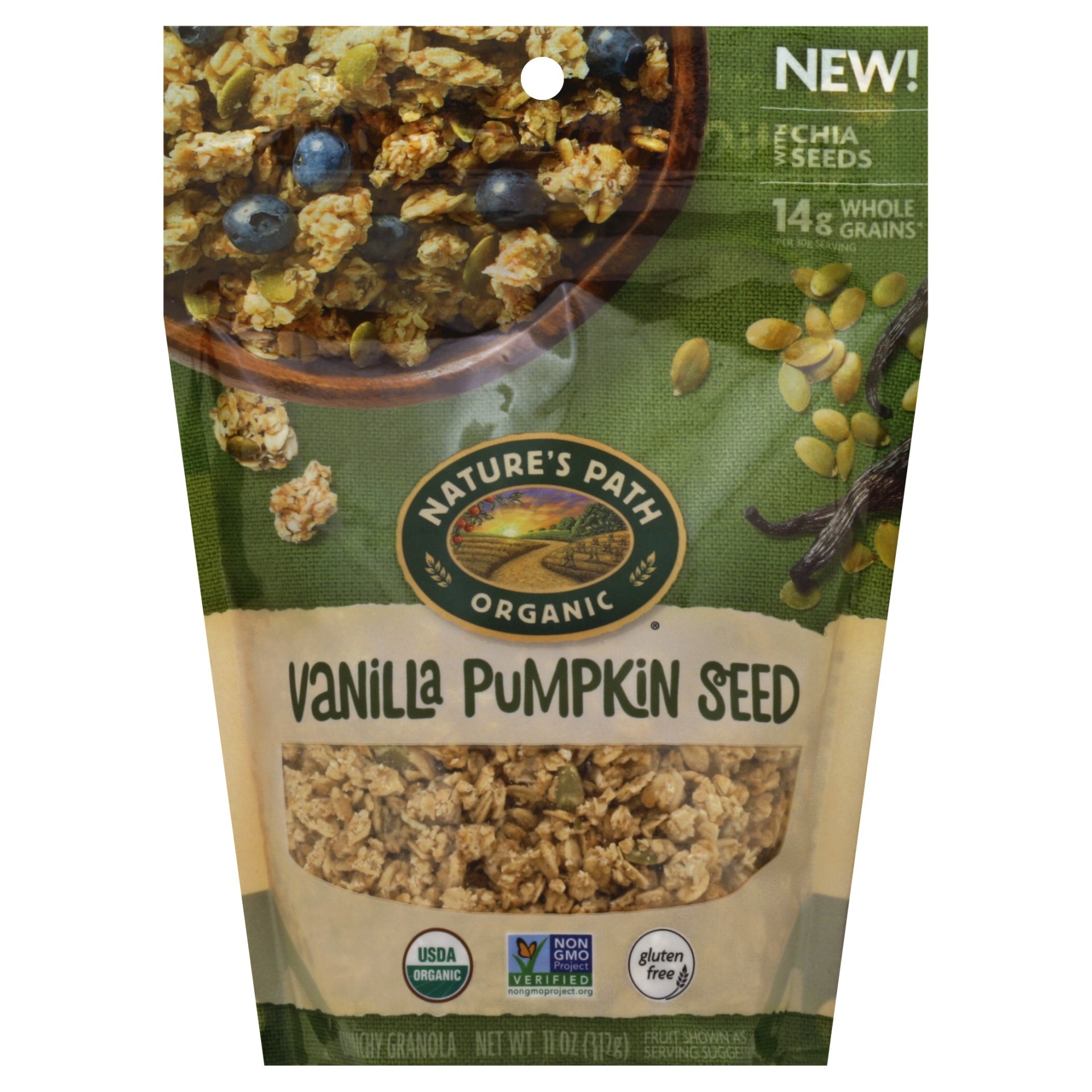 slide 1 of 6, Nature's Path Organic Vanilla Pumpkin Seed Granola, 11 oz