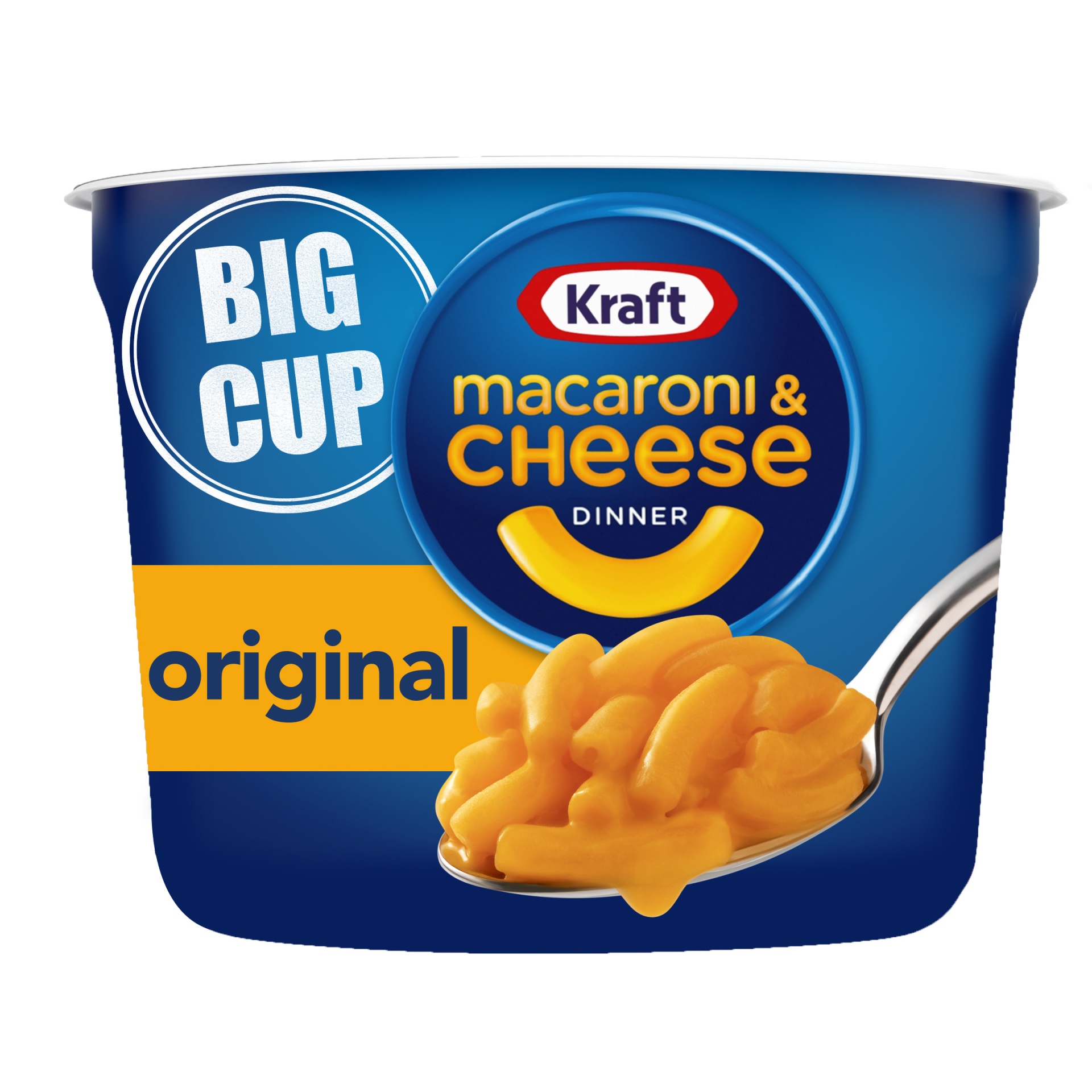 slide 1 of 2, Kraft Original Macaroni & Cheese Easy Microwavable Big Cup Dinner Cup, 4.1 oz
