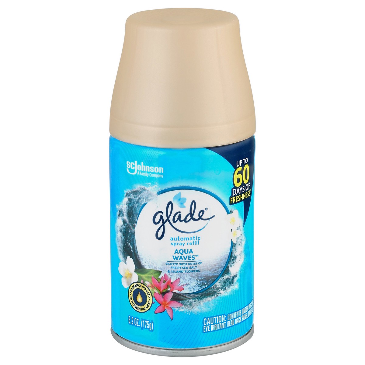 slide 3 of 10, Glade Automatic Spray Refill, Air Freshener, Invigorating Aqua Waves, 6.2 oz, 6.2 oz