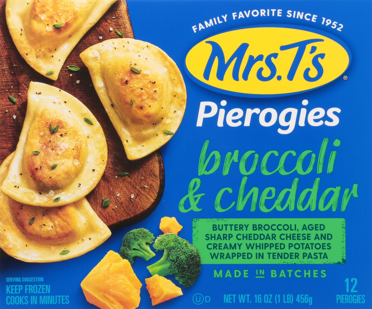 slide 6 of 13, Mrs. T's Broccoli & Cheddar Pierogies 12 ea, 12 ct