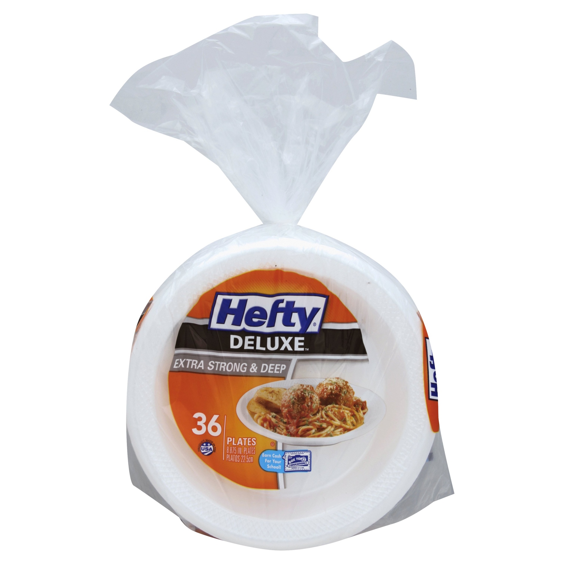 slide 1 of 1, Hefty Deluxe Plates, 36 ct