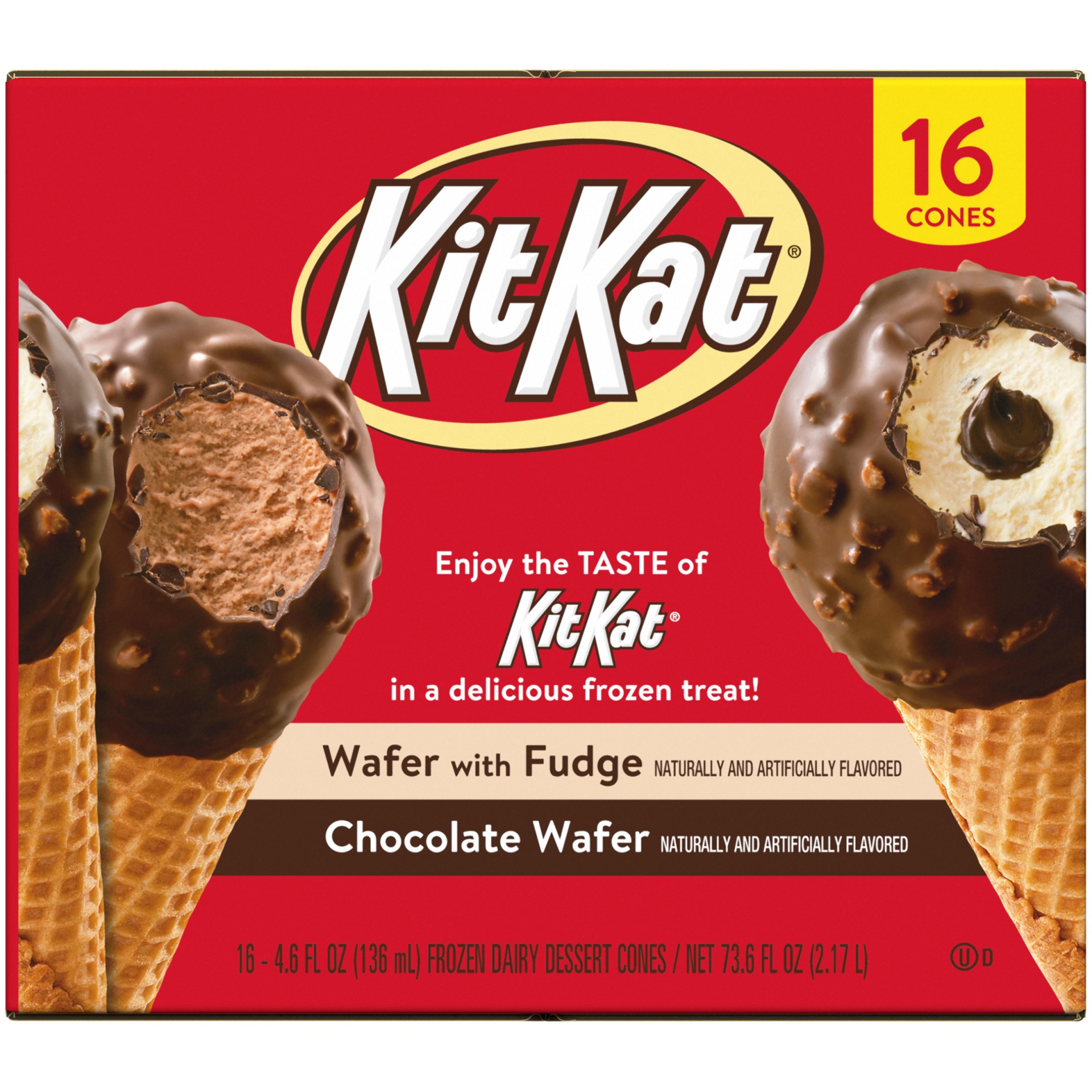 slide 6 of 7, KIT KAT Ice Cream Cones Variety Pack, 16 ct