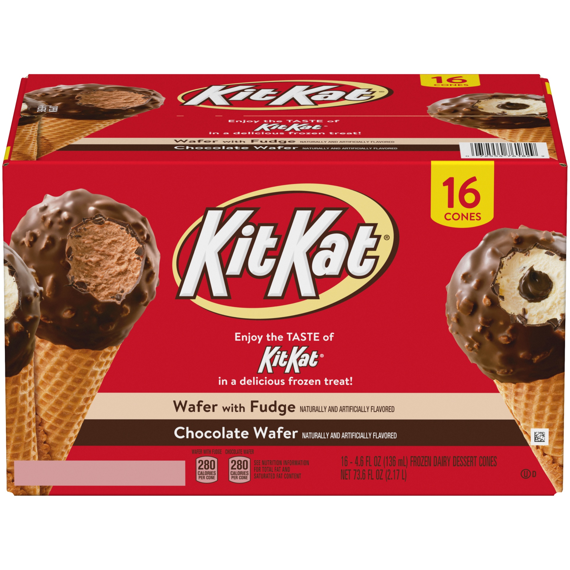 slide 1 of 7, KIT KAT Ice Cream Cones Variety Pack, 16 ct