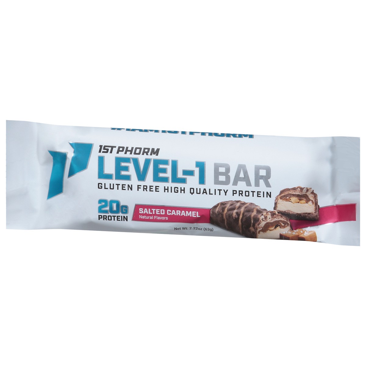 slide 8 of 14, 1st Phorm Salted Caramel Level-1 Bar 2.22 oz, 2.2 oz