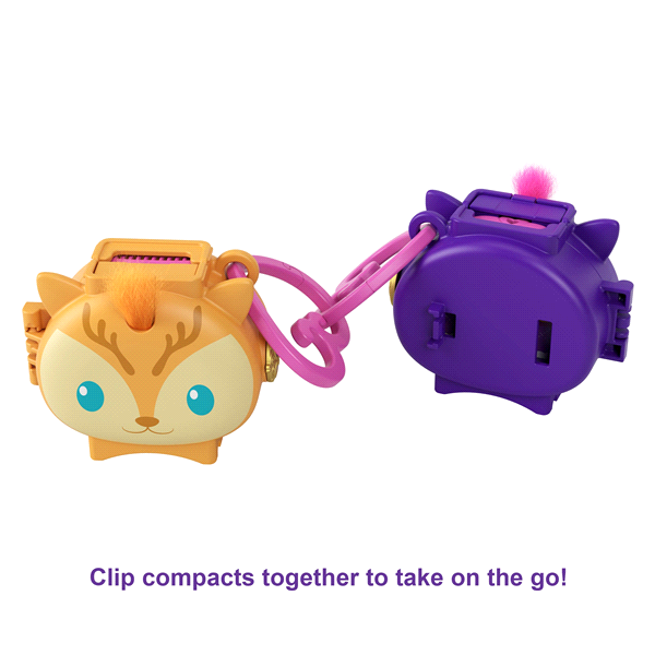 slide 20 of 29, Polly Pocket Pet Connects Stackable Compact Assortment, 1 ct