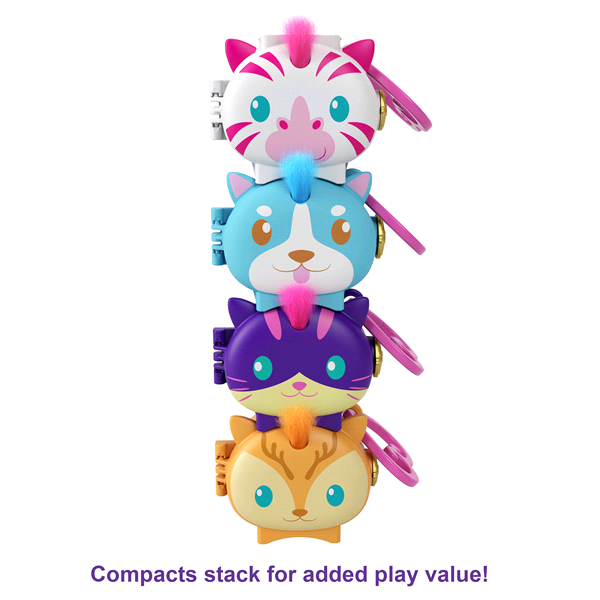 slide 21 of 29, Polly Pocket Pet Connects Stackable Compact Assortment, 1 ct