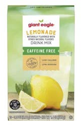 Giant Eagle On The Go! Lemonade Sugar Free Drink Mix - 10 ct