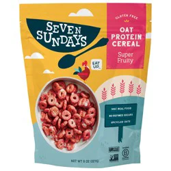 Seven Sundays Gluten Free Super Fruity Oat Protein Cereal 8 oz