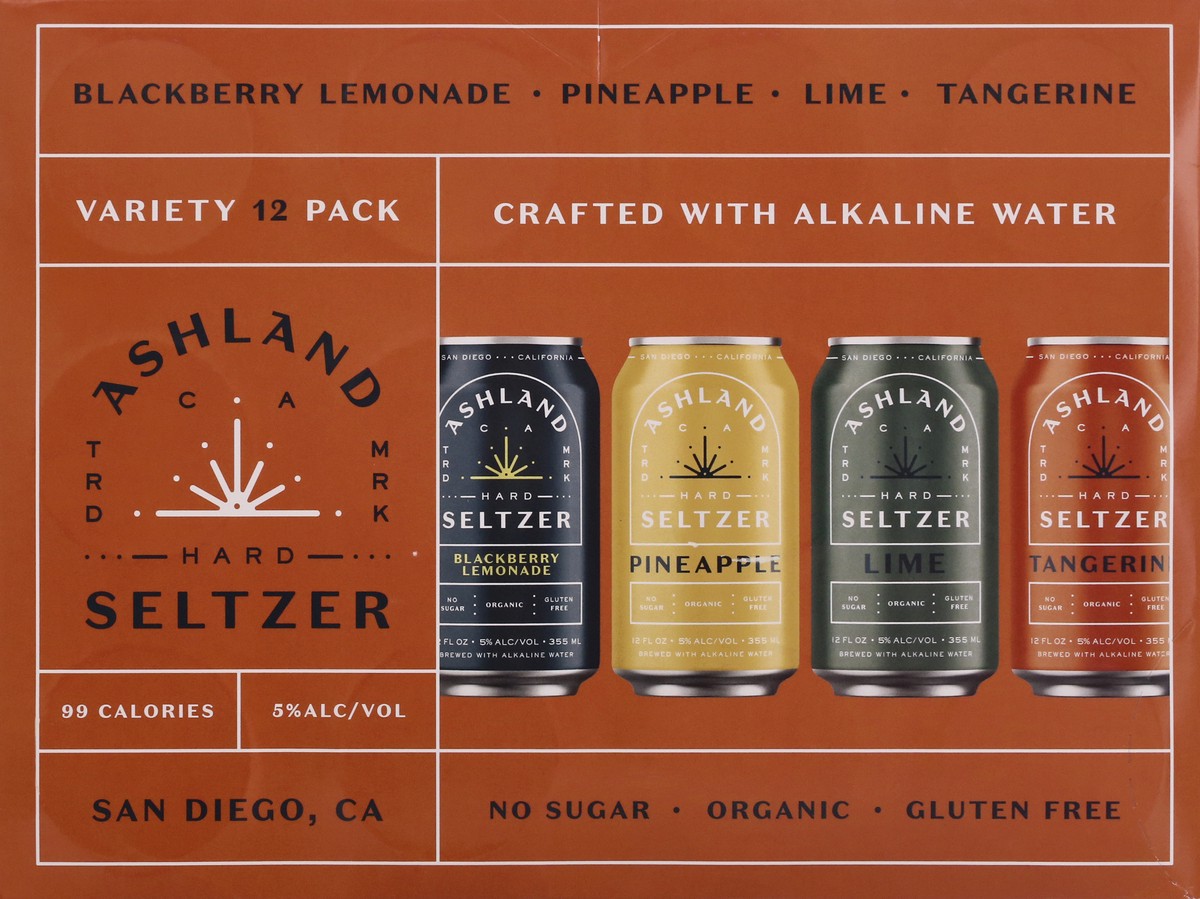 slide 5 of 9, Ashland Hard Seltzer Variety 12 Pack Hard Seltzer 12 ea, 12 ct