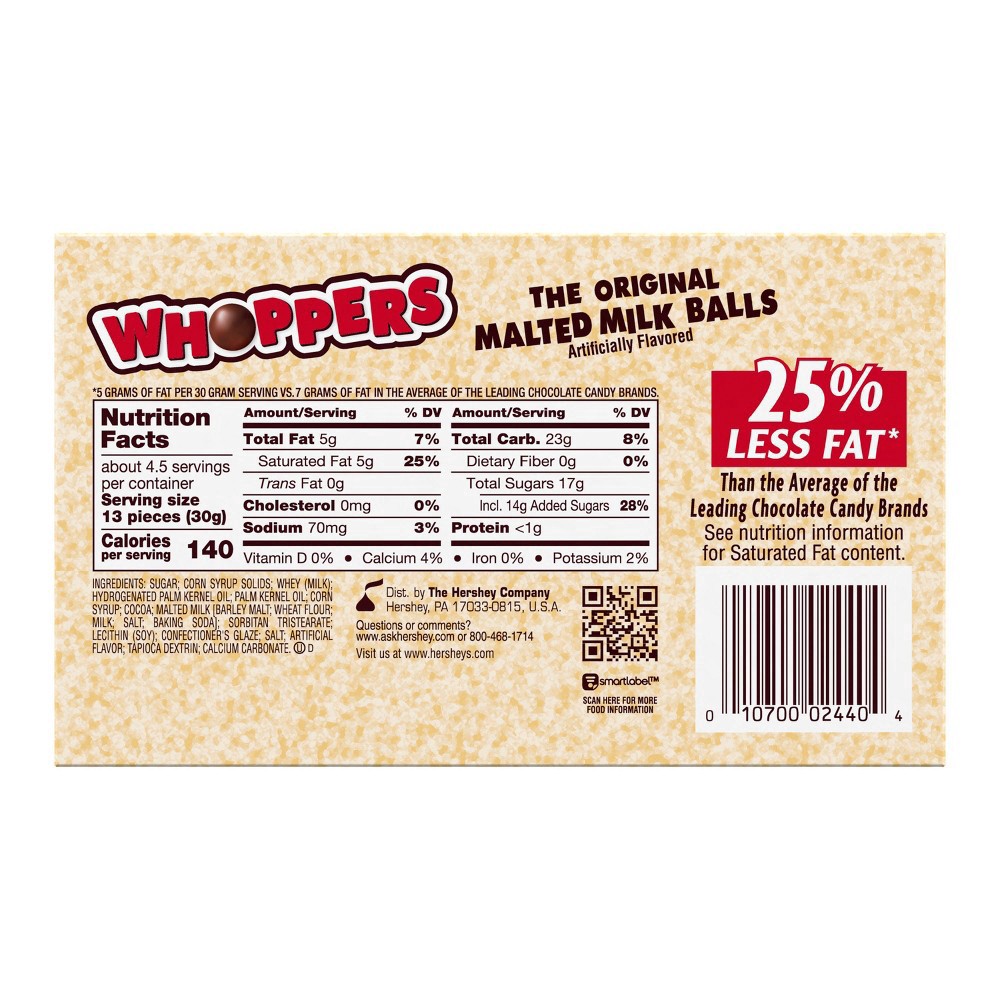slide 47 of 86, Whoppers Malted Milk Balls - 5oz, 5 oz