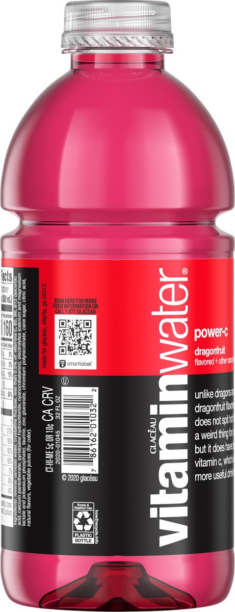 slide 5 of 7, Vitaminwater Power-C Electrolyte Enhanced Water W/ Vitamins, Dragonfruit Drink, 32 Fl Oz, 32 fl oz