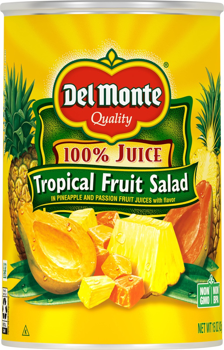 slide 3 of 6, Del Monte Tropical Fruit Salad in 100% Juice 15 oz. Can, 15 oz