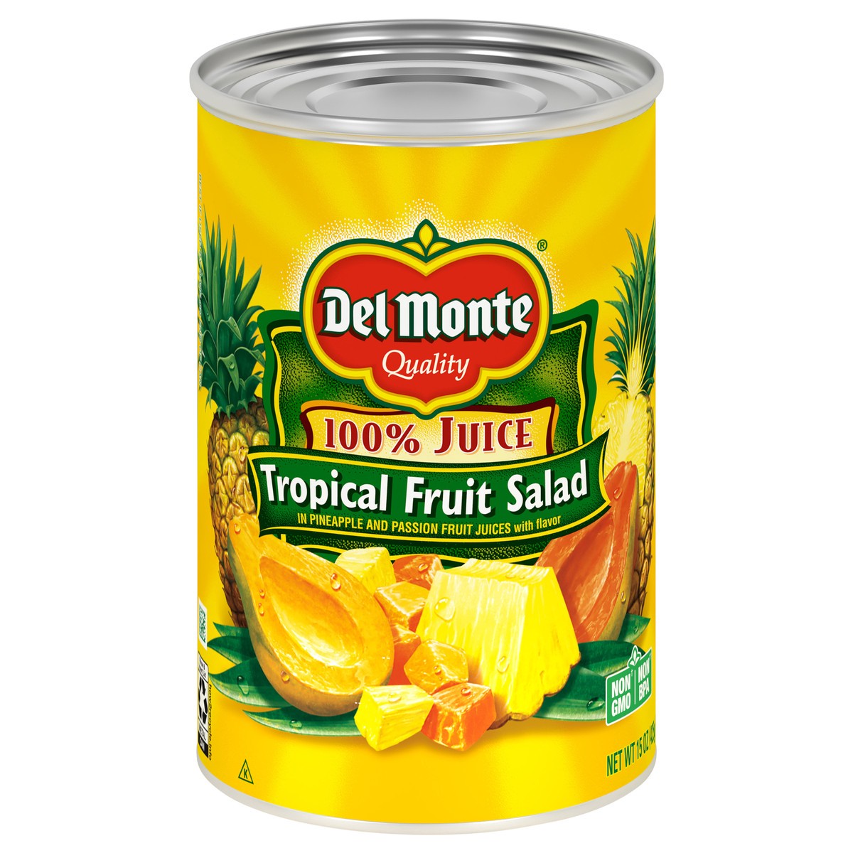 slide 1 of 6, Del Monte Tropical Fruit Salad in 100% Juice 15 oz. Can, 15 oz