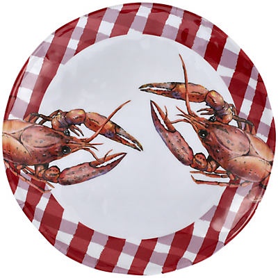 slide 1 of 1, Haven & Key Crawfish Melamine Appetizer Plate, 9 in