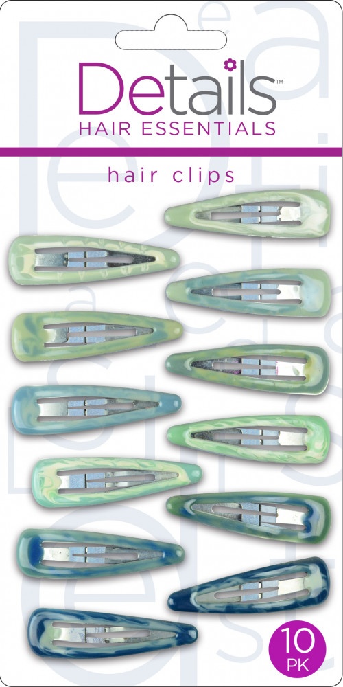 slide 1 of 1, Details Hair Clips, 10 ct