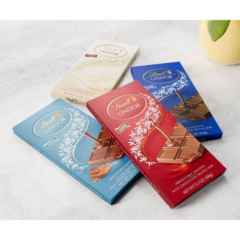 slide 3 of 3, Lindt Lindor White Chocolate Candy Truffle Bar - 3.5oz, 3.5 oz