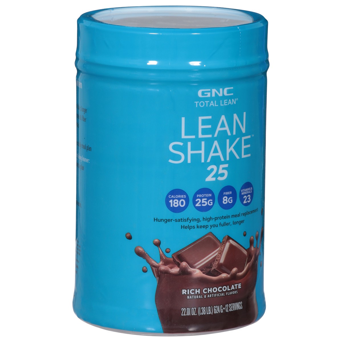 slide 2 of 9, GNC Total Lean Rich Chocolate Lean Shake 25 22.01 oz, 22.01 oz