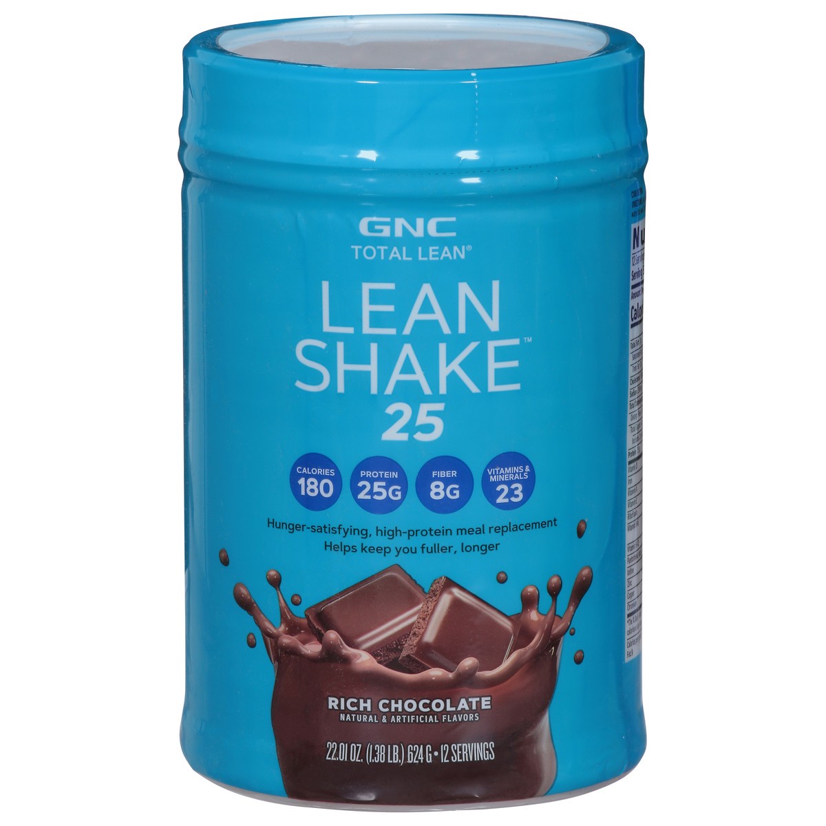 slide 1 of 9, GNC Total Lean Rich Chocolate Lean Shake 25 22.01 oz, 22.01 oz