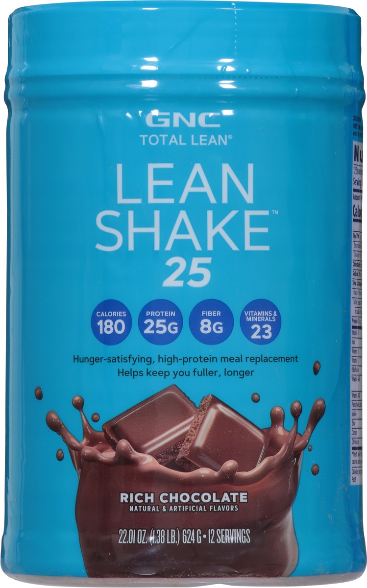 slide 6 of 9, GNC Total Lean Rich Chocolate Lean Shake 25 22.01 oz, 22.01 oz
