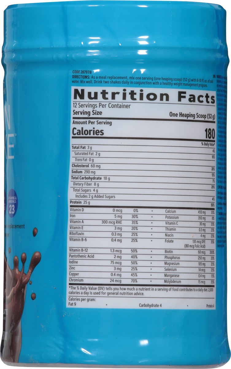 slide 8 of 9, GNC Total Lean Rich Chocolate Lean Shake 25 22.01 oz, 22.01 oz