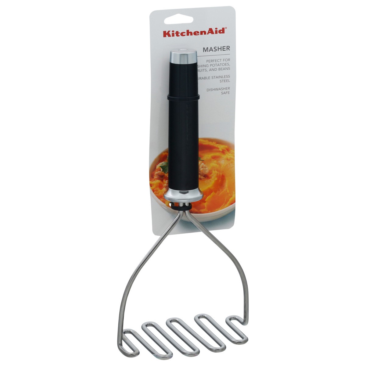 slide 8 of 9, KitchenAid Black Stainless Steel Wire Masher 1 ea, 1 ea