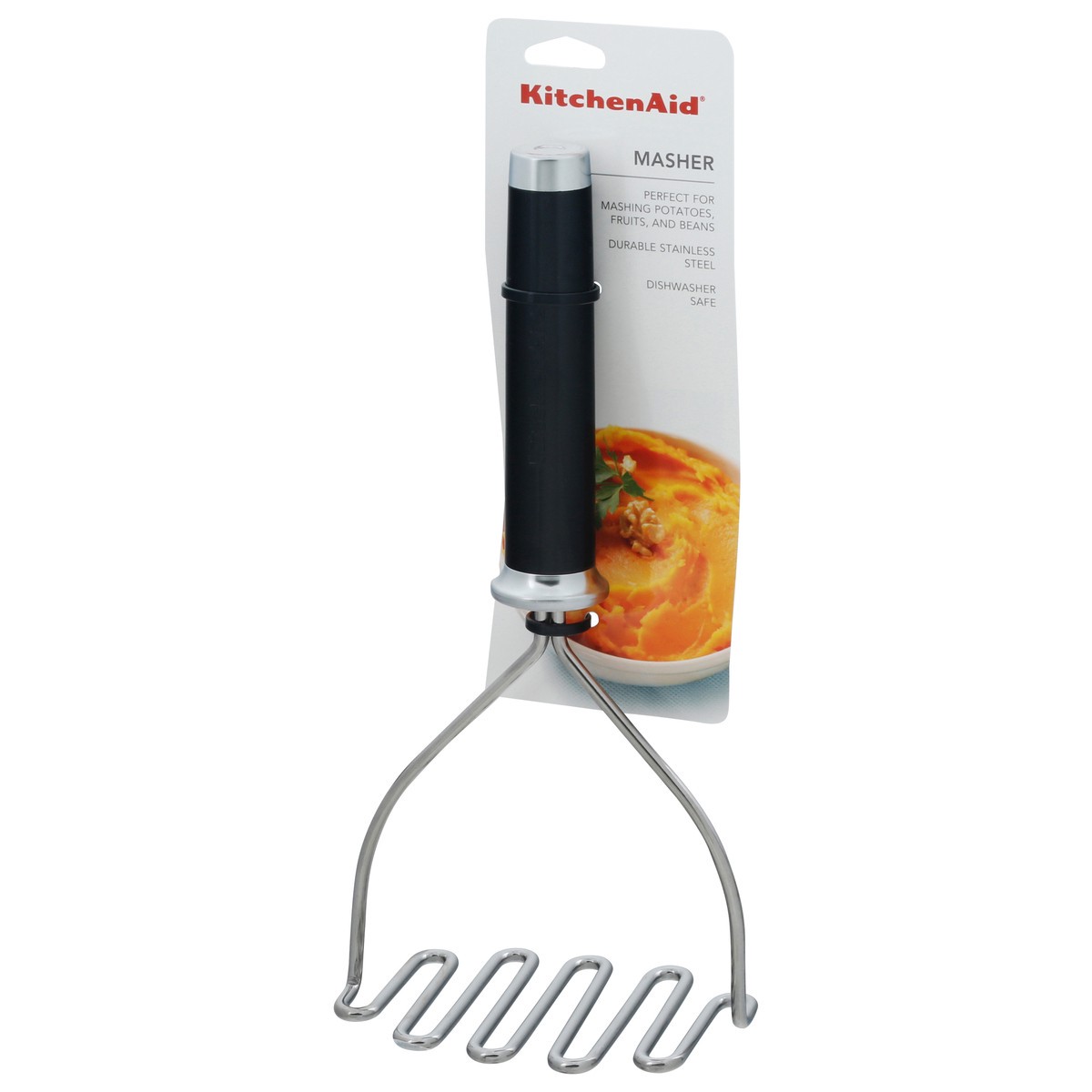 slide 2 of 9, KitchenAid Black Stainless Steel Wire Masher 1 ea, 1 ea