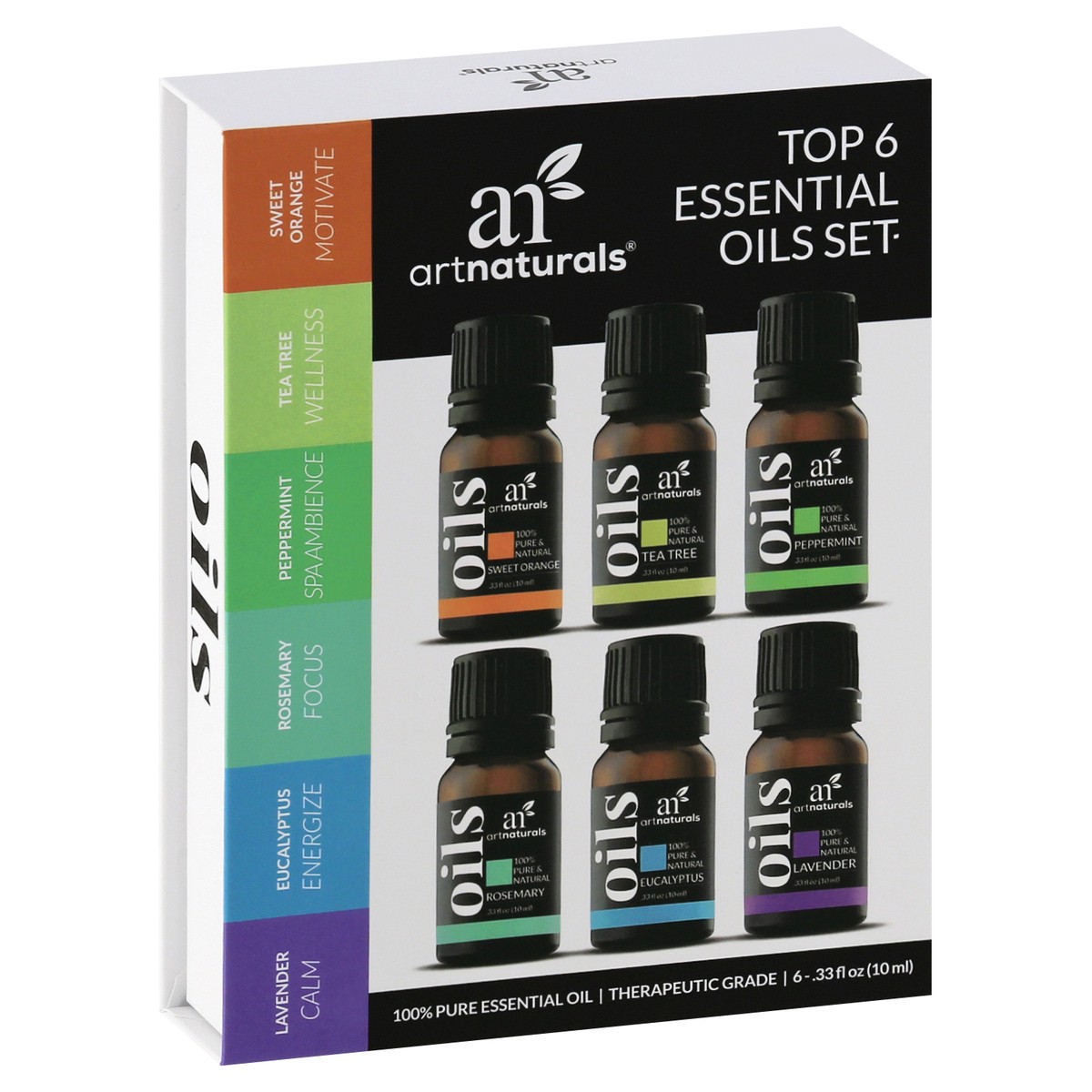 slide 4 of 8, artnaturals Top 6 Essential Oils Set 6 - 0.33 fl oz Bottles, 1 ct