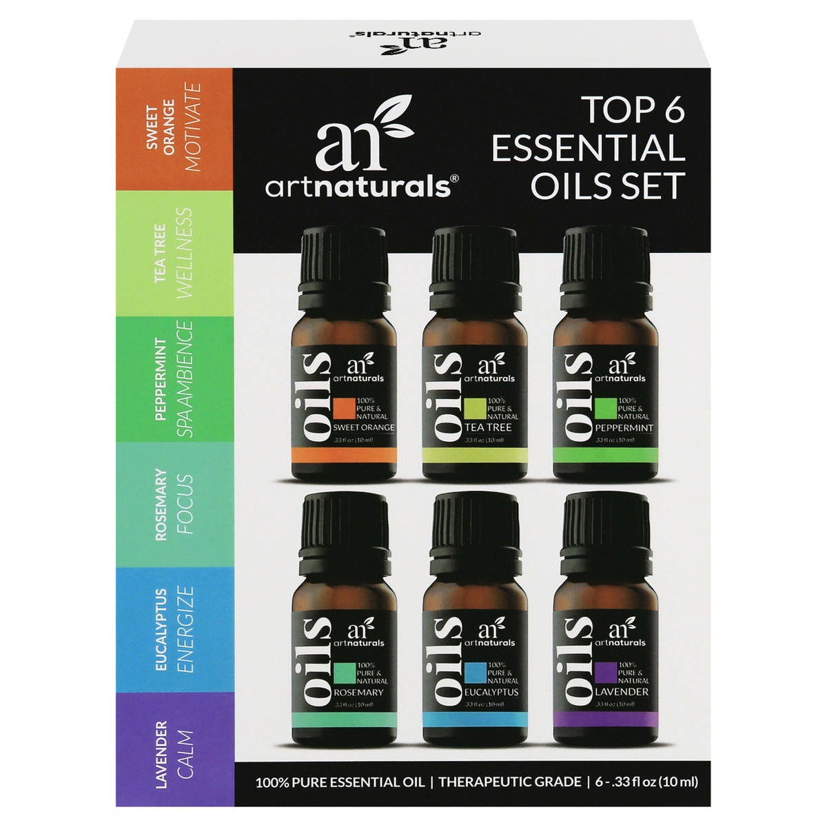 ArtNaturals Top 6 Essential Oils Variety Pack 10 Ml | Shipt