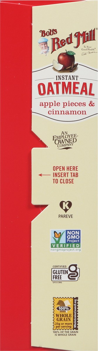 slide 9 of 9, Bob's Red Mill Instant Apple Pieces & Cinnamon Oatmeal - 8 ct, 8 ct