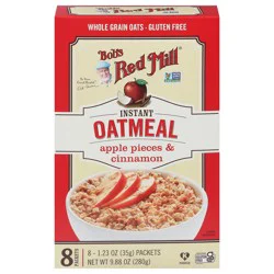 Bob's Red Mill Instant Apple Pieces & Cinnamon Oatmeal - 8 ct