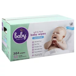 Baby Basics Baby Wipes, Soft & Thick, Sensitive, 6 Each