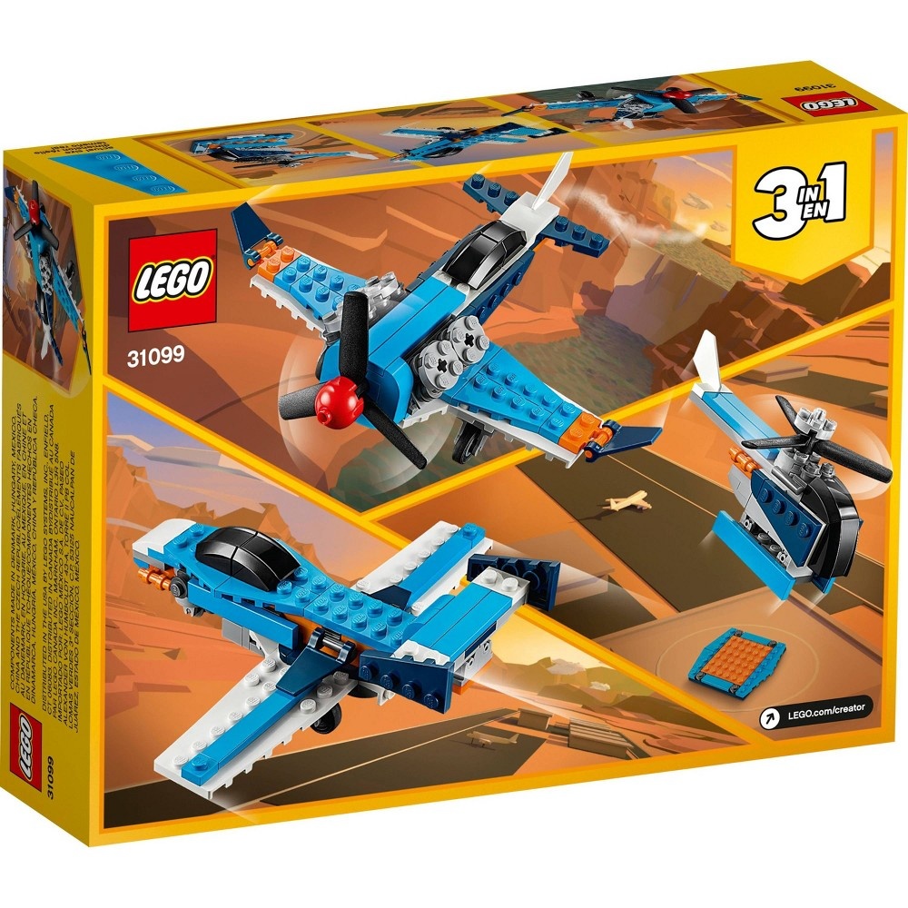 slide 6 of 7, LEGO Creator 3-in-1 Propeller Plane 31099 Building Kit, 1 ct