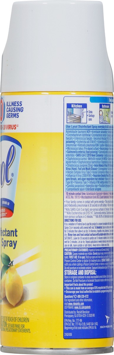 slide 4 of 13, Lysol Brand III Lemon Breeze Scent Disinfectant Spray 12.5 oz, 12.50 oz