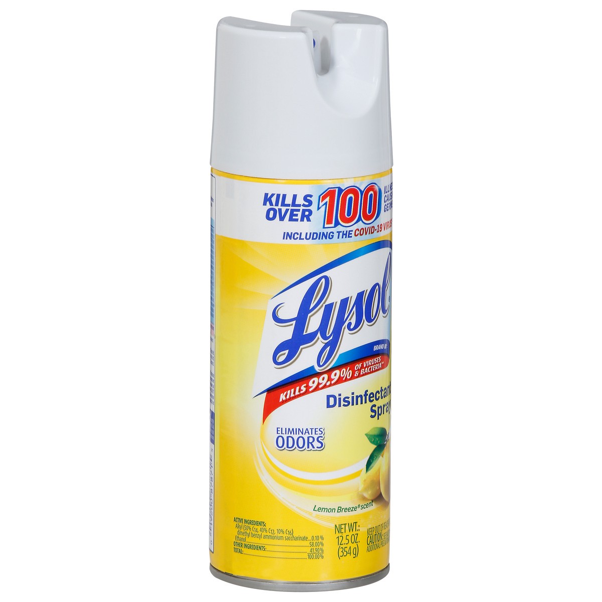 slide 7 of 13, Lysol Brand III Lemon Breeze Scent Disinfectant Spray 12.5 oz, 12.50 oz