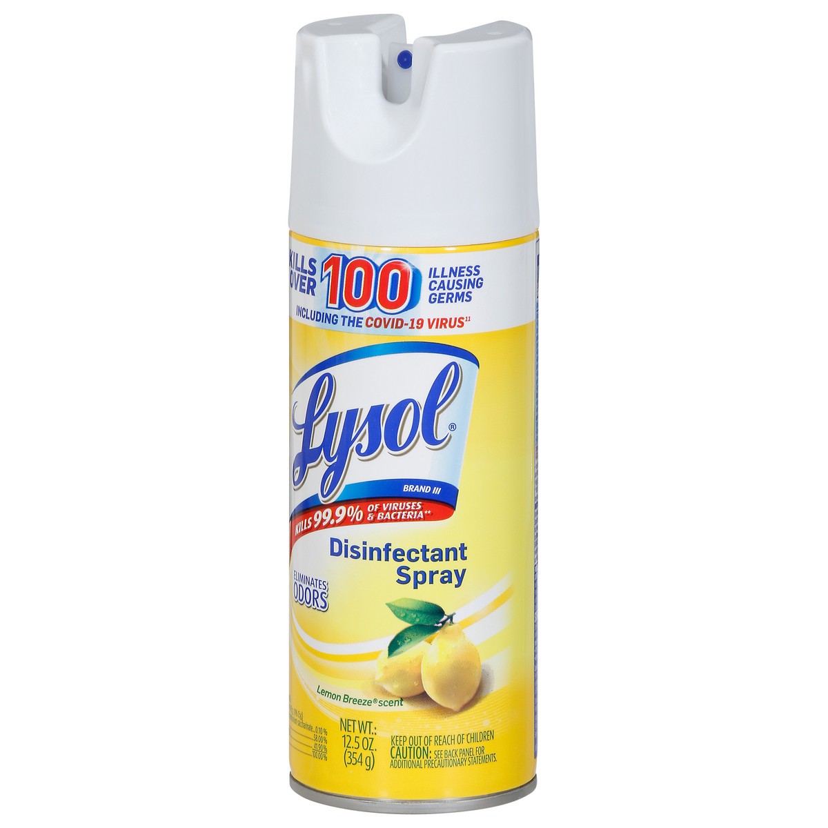 slide 3 of 13, Lysol Brand III Lemon Breeze Scent Disinfectant Spray 12.5 oz, 12.50 oz