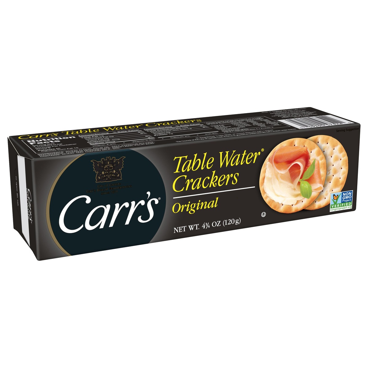slide 4 of 10, Carr's Table Water Crackers, Baked Snack Crackers, Party Snacks, Original, 4.25 oz