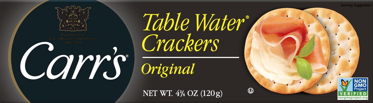 slide 7 of 8, Carr's Table Water Crackers, Original, 4.25 oz