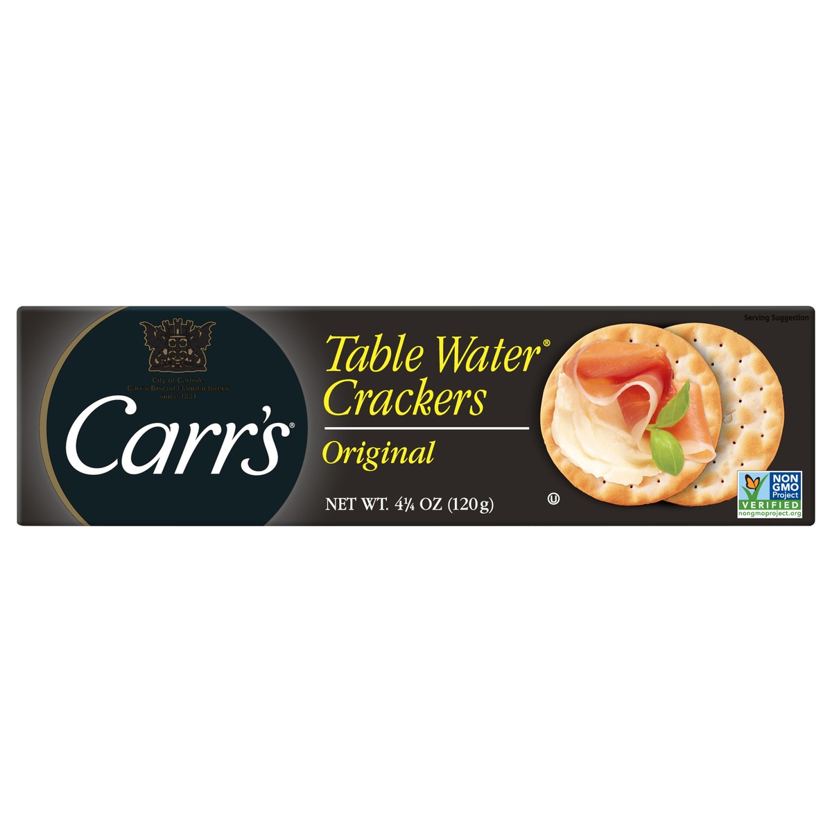 slide 1 of 10, Carr's Table Water Crackers, Baked Snack Crackers, Party Snacks, Original, 4.25 oz
