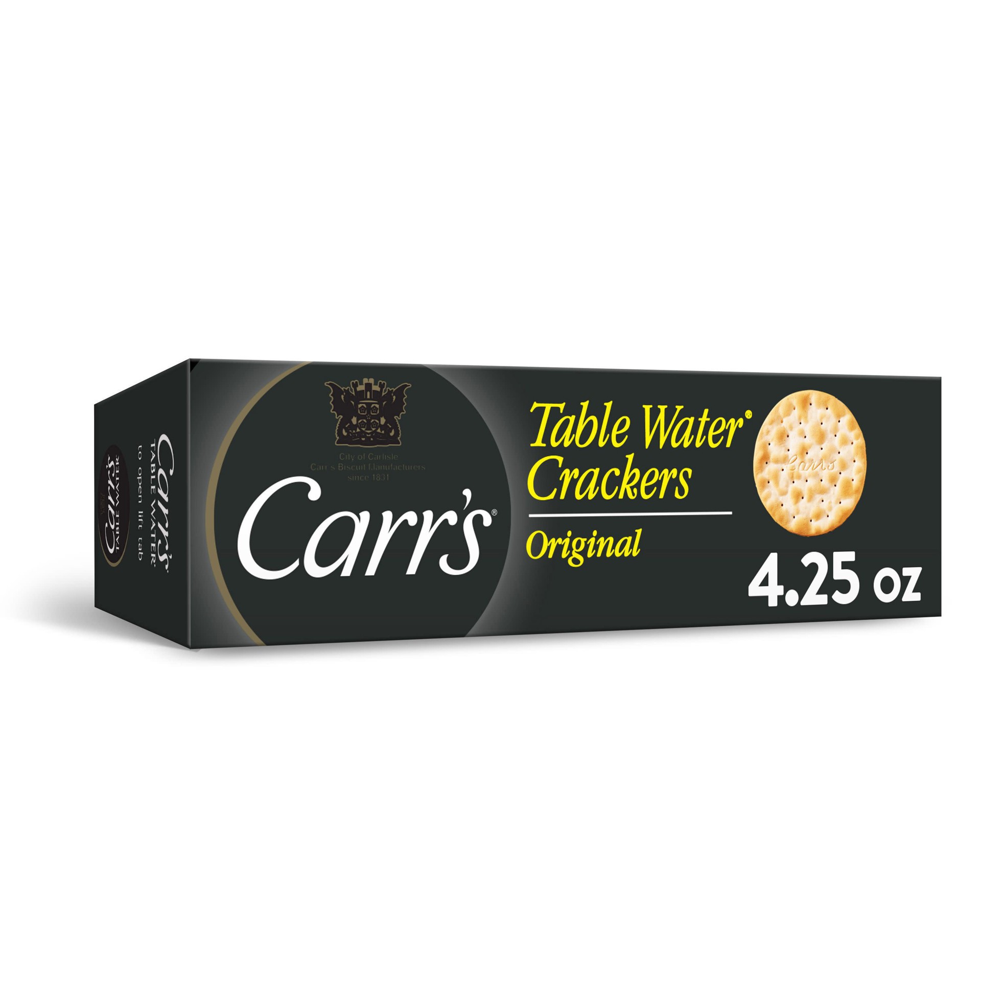 slide 1 of 8, Carr's Table Water Crackers, Original, 4.25 oz