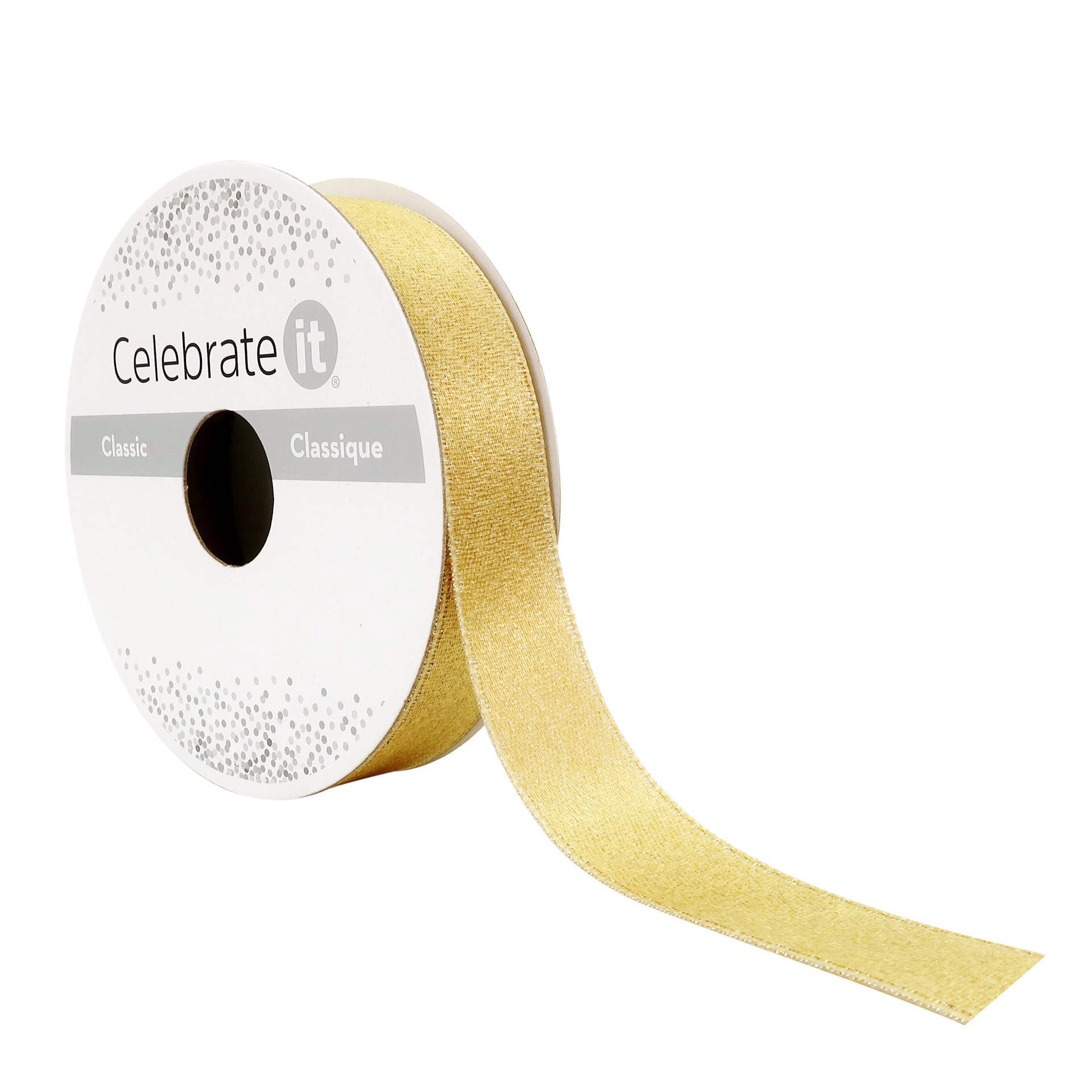 slide 4 of 4, 5/8" X 7yd. Shimmer Satin Ribbon By Celebrate It, 5/8 in x 7 yd