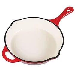 Cocinaware Red Enamel Cast Iron Fry pan