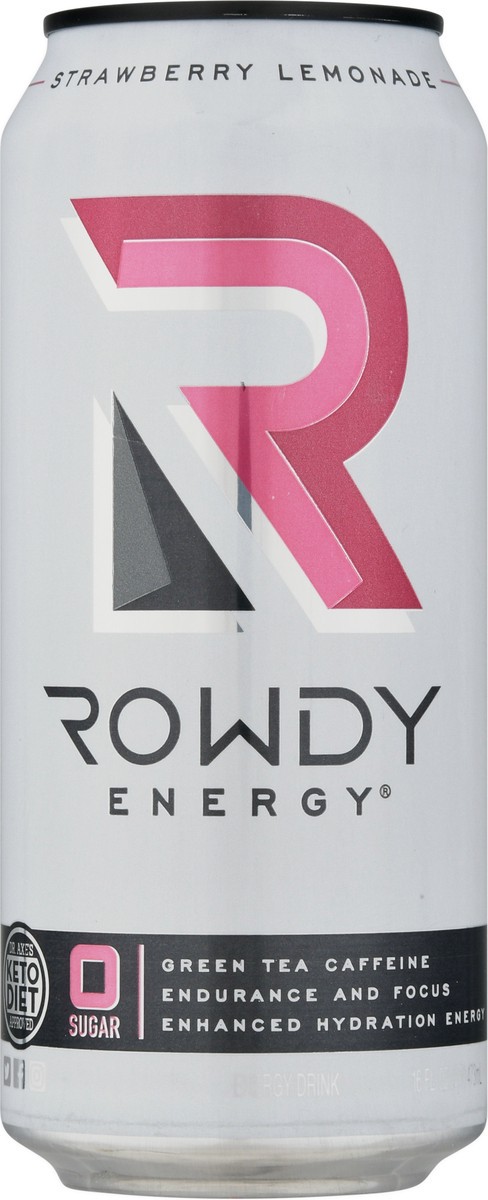 slide 8 of 13, Rowdy Energy Strawberry Lemonade Energy Drink - 16 fl oz, 16 oz